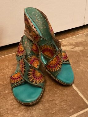 Spring Step L’Artiste - wedge sandals - size 39